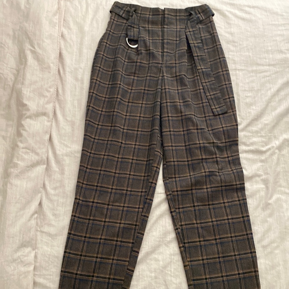 H&M plaid pants